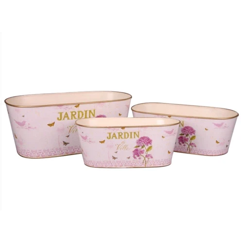 

Кашпо Lefard Розовая гортензия набор 3 шт 11, 13, 15 см (730-053)