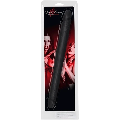 Двухсторонний фаллоимитатор Orion Bad Kitty Double Dong Black 40 см