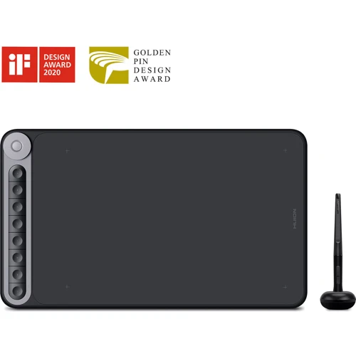 Графический планшет Huion Inspiroy Dial Q620M + перчатка