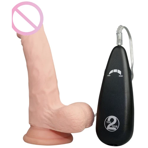 Реалистичный вибратор Orion RealFlesh Vibrating Dong 7inch