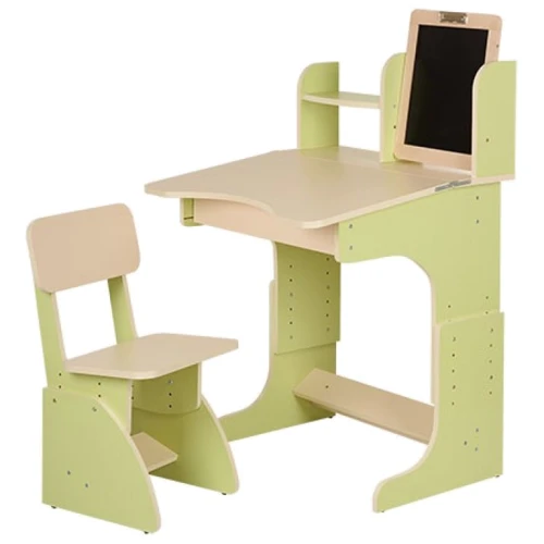Парта з мольбертом зростаюча і стільчик Фінекс Плюс салатова (102): Вік дитини від 3-х років
