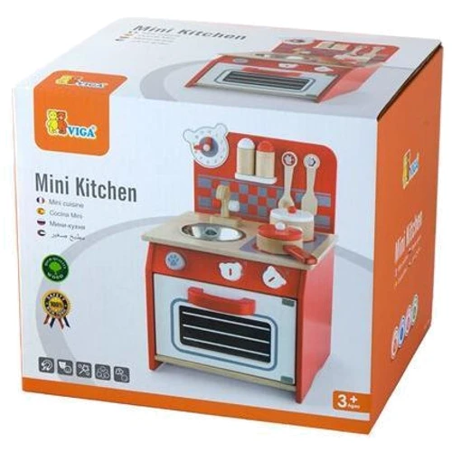 Дитяча кухня Viga Toys з дерева з посудом (50231): Виробник Viga Toys