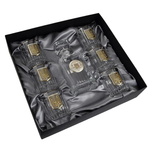 Набор для виски RCR Гербовый с трезубцем Boss Crystal 7 предметов (196-0005)