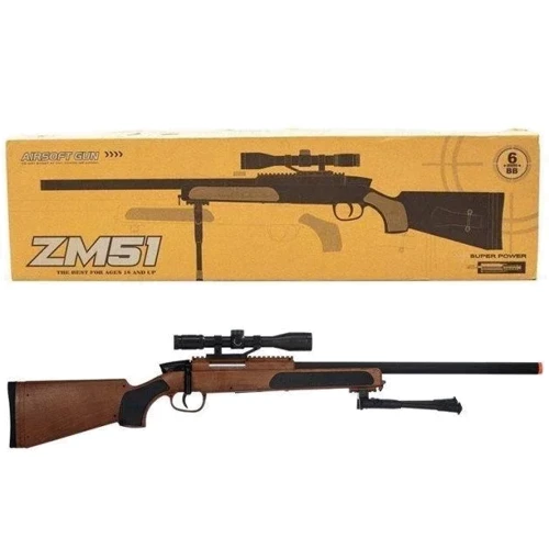 Дитяча снайперська іграшкова гвинтівка MIC CYMA на кульках (6мм) (ZM51W)