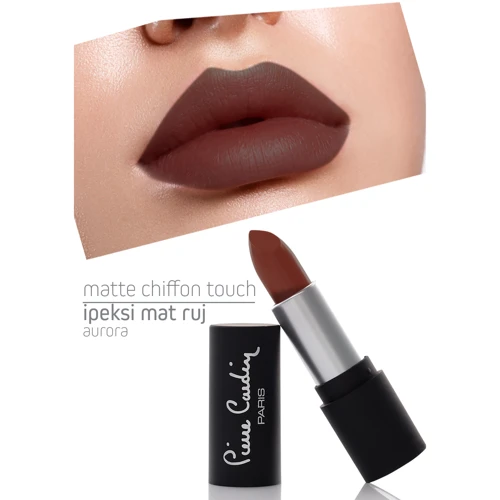 Pierre Cardin Matte Chiffon Touch Lipstick № 184 Aurora Помада для губ 4 g: Вид Губная помада