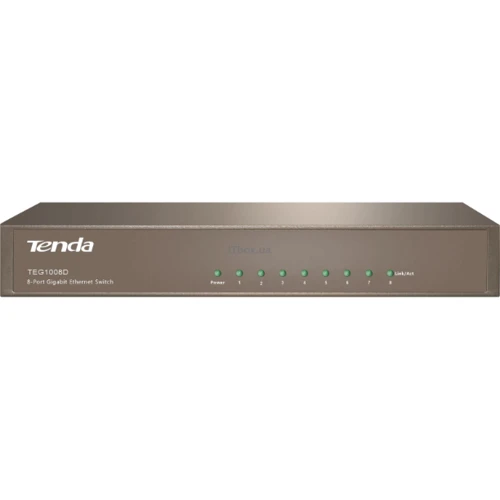 Сетевой коммутатор Tenda TEG1008D: Порты только Gigabit Ethernet (10/100/1000)