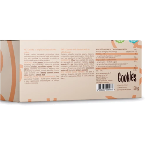 Печенье миндальное OstroVit Cookies with Almonds 130 g: Пол Унисекс