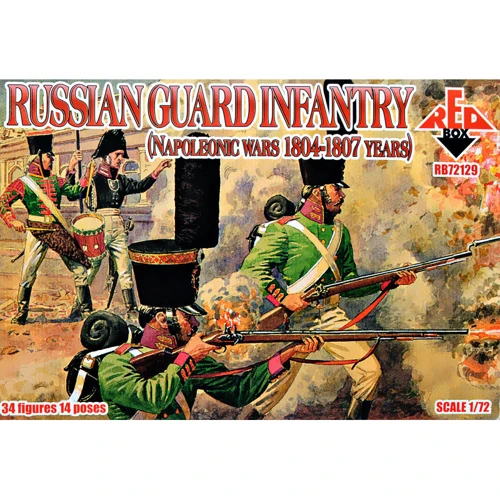 Набор фигурок Red Box Российская гвардейская пехота. Наполеоновские войны 1804-1807 (RB72129)