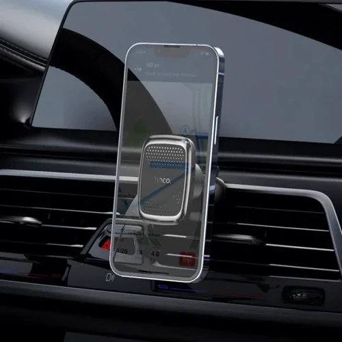 Держатель Hoco Car Holder Air Vent Magnetic CA106 Black Metal Gray фото 5