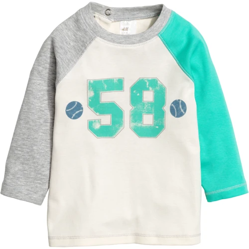 Лонгслів H & M 307170 80 см молочний
