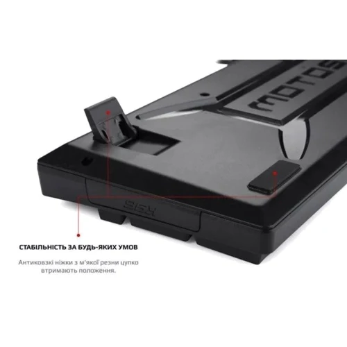 Клавіатура Motospeed CK107 Outemu Red RGB Black (mtk96mr): Тип клавіатури стандартная