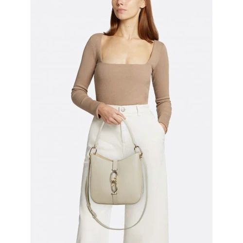Женская сумка хобо Furla Sirena S Hobo серая (WB00355AX0733M7Y00): Тип ручки Со съемным ремнем, Плечевой ремень, Длинная ручка