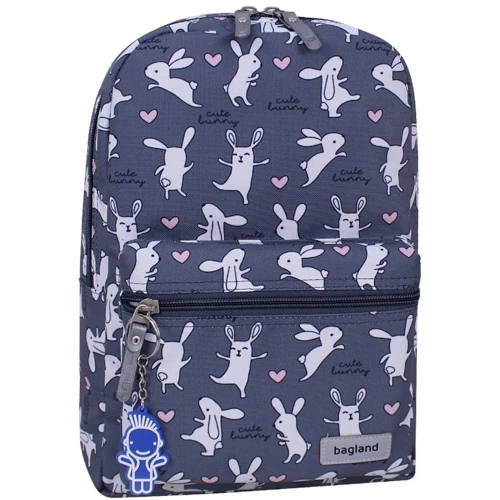 Жіночий рюкзак Bagland Молодіжний Mini 1108 сірий (0050664)