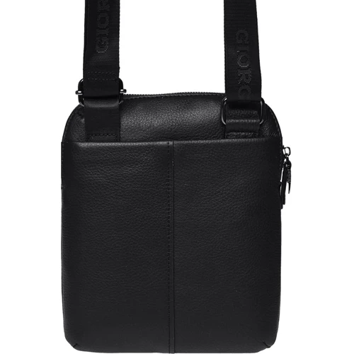 Мужская сумка планшет Giorgio Ferretti черная (201850061-black): Тип ручки Плечевой ремень, Без ручки
