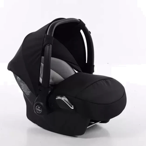 Автокресло Junama S-Line 01 Черное с серебром (FC-SL-01): Внутренние ремни 3-х точечный ремень с мягкими накладками