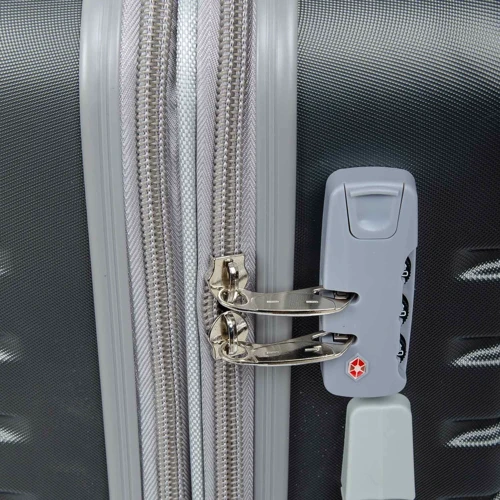 Комплект чемоданов 2 в 1 ABS-пластик серый (32503 grey): Пол Унисекс