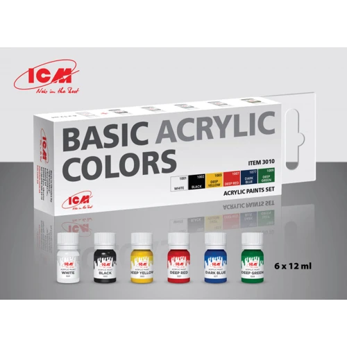 Набір фарб базових ICM 6 шт. (ICM3010)