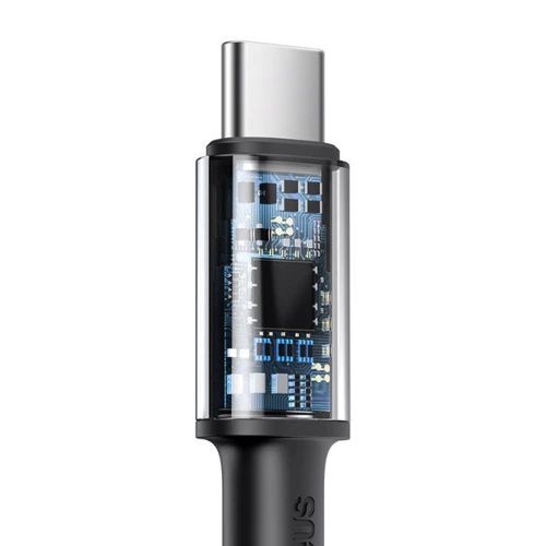 Кабель Baseus Cable USB-C to USB-C 100W High Density Braided 1m Black (CATGD-01) фото 3