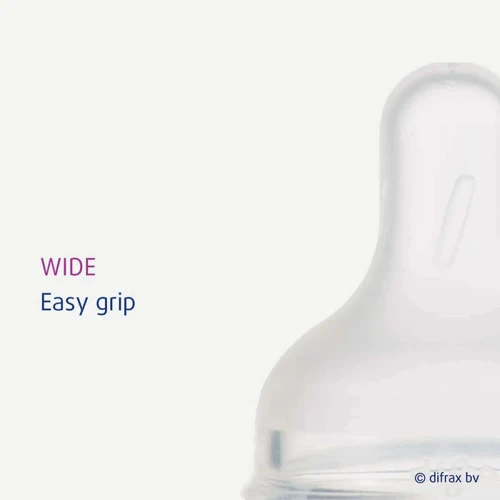 Силиконовая соска Difrax S-bottle Wide для бутылочки для кормления размер M 2 шт (676): Форма классическая