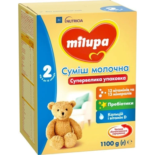 Молочная смесь Milupa 6-12 мес. 1100 г №2: Вес, г 1100