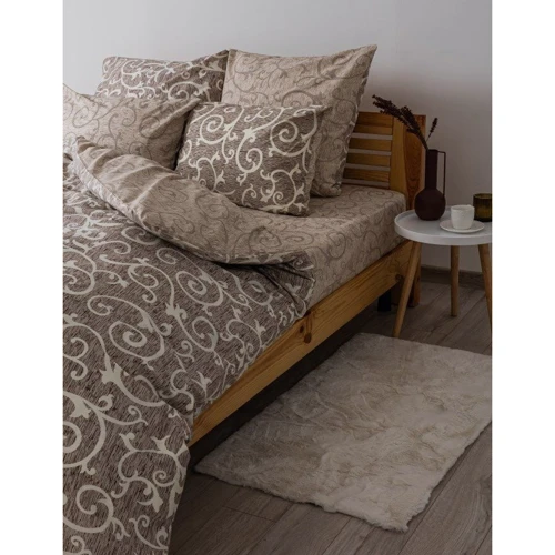 Комплект постельного белья ТЕП Soft dreams Beige and white бязь полуторный (2000008905312): Размер полуторный