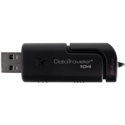 USB-флешка Kingston 64GB DataTraveler 104 USB 2.0 Black (DT104/64GB): Вага 15 г