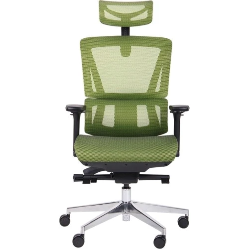 Кресло AMF Agile Black Alum Green (544870): Тип для персонала