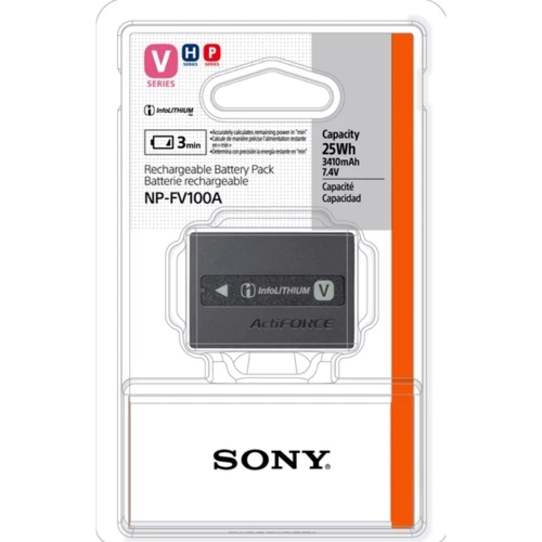 Sony NP-FV100A2 (NPFV100A2.CE): Емкость 3410 мАч