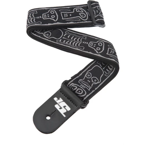 Ремінь гітарний PLANET WAVES PW50JS01 Joe Satriani Guitar Strap Skull n 'Bones