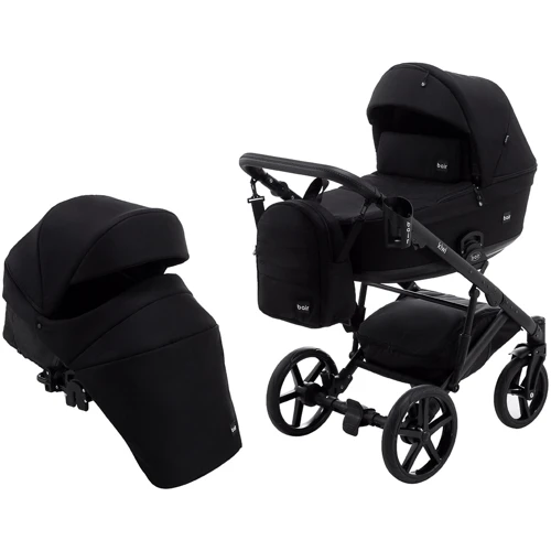 Коляска 2 в 1 Bair Kiwi Soft BKS-452 черный