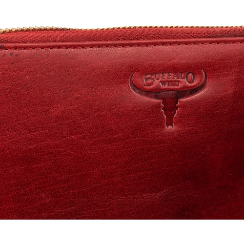 Чоловічий гаманець Buffalo Wild червоний (DNK556-BWJ-red): Матеріал Натуральна шкіра