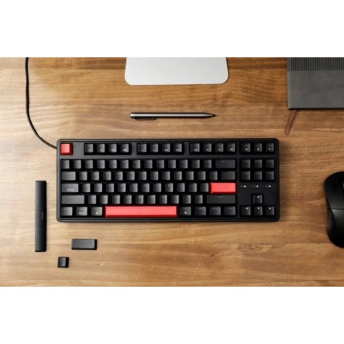 Клавиатура Keychron C3 Pro 87Key, K Pro Red, USB-A, QMK, Hot-swap, EN/UKR, RGB, Black (C3PH1_KEYCHRON): Тип клавиш механический