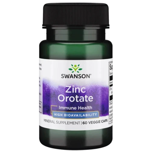 Swanson Zinc Orotate 10mg Оротат цинка 60 вегетарианских капсул