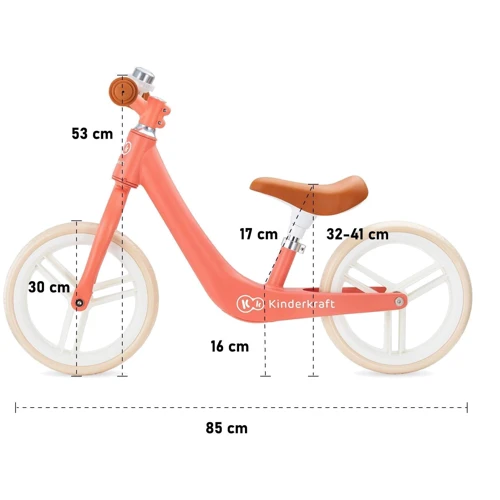 Беговел Kinderkraft Fly Plus Coral (KKRFLPLCRL0000) фото 10
