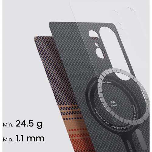 Чехол для телефонов Pitaka Sunset Moonrise Tactile Woven Case Sunset (KS2503S) for Samsung S936 Galaxy S25 Plus: Тип накладка на заднюю часть