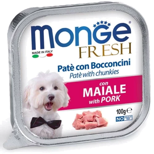 Паштет для собак Monge Dog Fresh со свининой 0.1 кг (70013093)