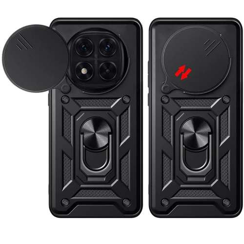 Чохол для телефона BeCover Military Black для Xiaomi Redmi Note 14 Pro 5G (712869): Тип накладка на заднюю часть