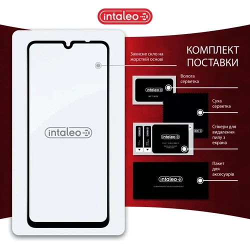 Intaleo Tempered Glass Full Glue Black for Xiaomi Redmi 14C фото 7