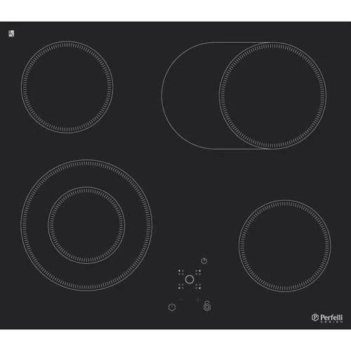 Варильна поверхня електрична Perfelli Design HVC 6310 BL