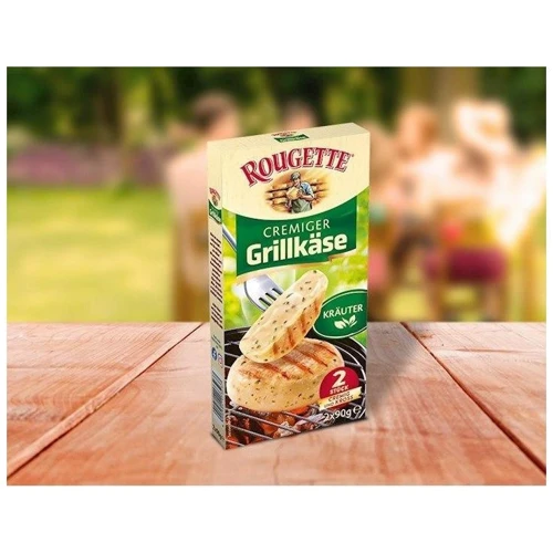 Сыр Rougette Grillkase Krauter, 2х90, 55% (WT3632): Текстура мягкая