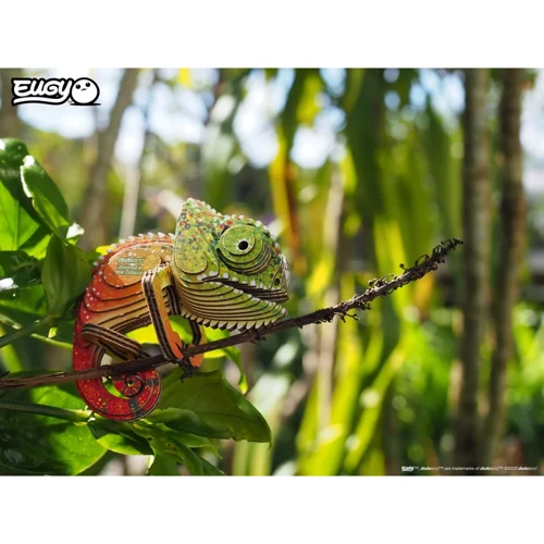 Сборная 3D модель Eugy Зоопарк: Хамелеон (XEG-075)