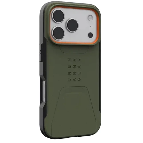 Чехол для iPhone Urban Armor Gear UAG Civilian Magsafe Olive/Orange (114545117297) for iPhone 17 Pro