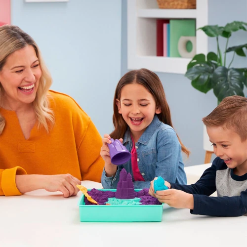 Набор песка для детского творчества Kinetic Sand V2 Замок из песка фиолетовый 454 г (71402) фото 8
