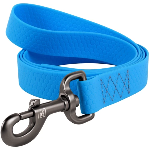 Повідець WAUDOG Waterproof, водостійкий 15 мм 183 см блакитний (27352)