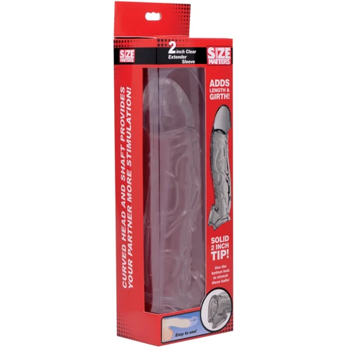 Насадка на пенис Size Matters 2 Inch Clear Extender Sleeve Clear