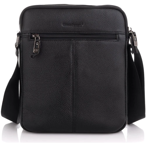 Чоловіча сумка планшет Giorgio Ferretti чорна (SHIGF2019931-black): Фактура Матовая, Зернистая