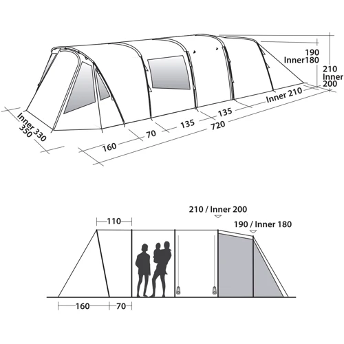 Палатка Easy Camp Palmdale 600 Lux Forest Green