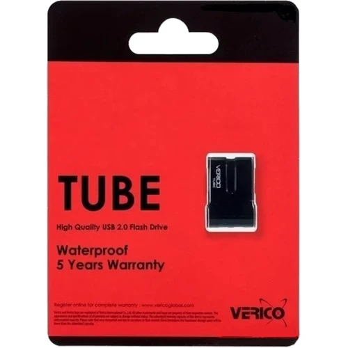 USB-флешка Verico 128GB Tube USB 2.0 Black (1UDOV-P8BKC3-NN): Стандарт USB USB 2.0