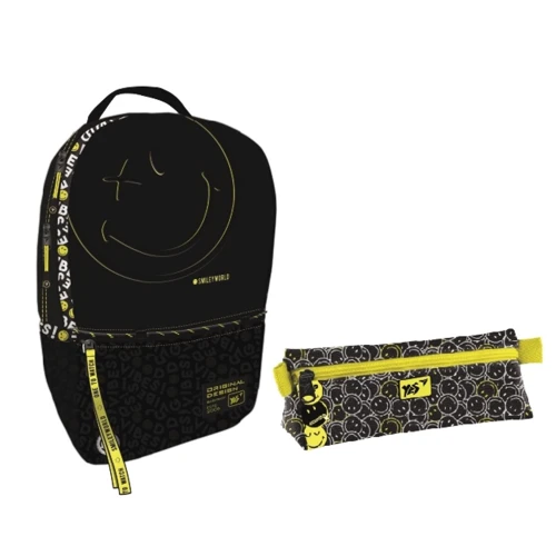 Набор школьный Yes T-124 Collection Smiley World.Black&Yellow 2 предмета (558811)