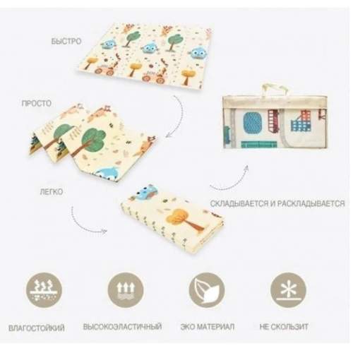 Килимок-мат Bambi MR 0587-1 Ведмідь-ліс: Розмір, см 180х200